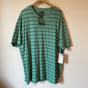 Bixby Nomad Stripped Short Sleeved V Neck XXL NWT